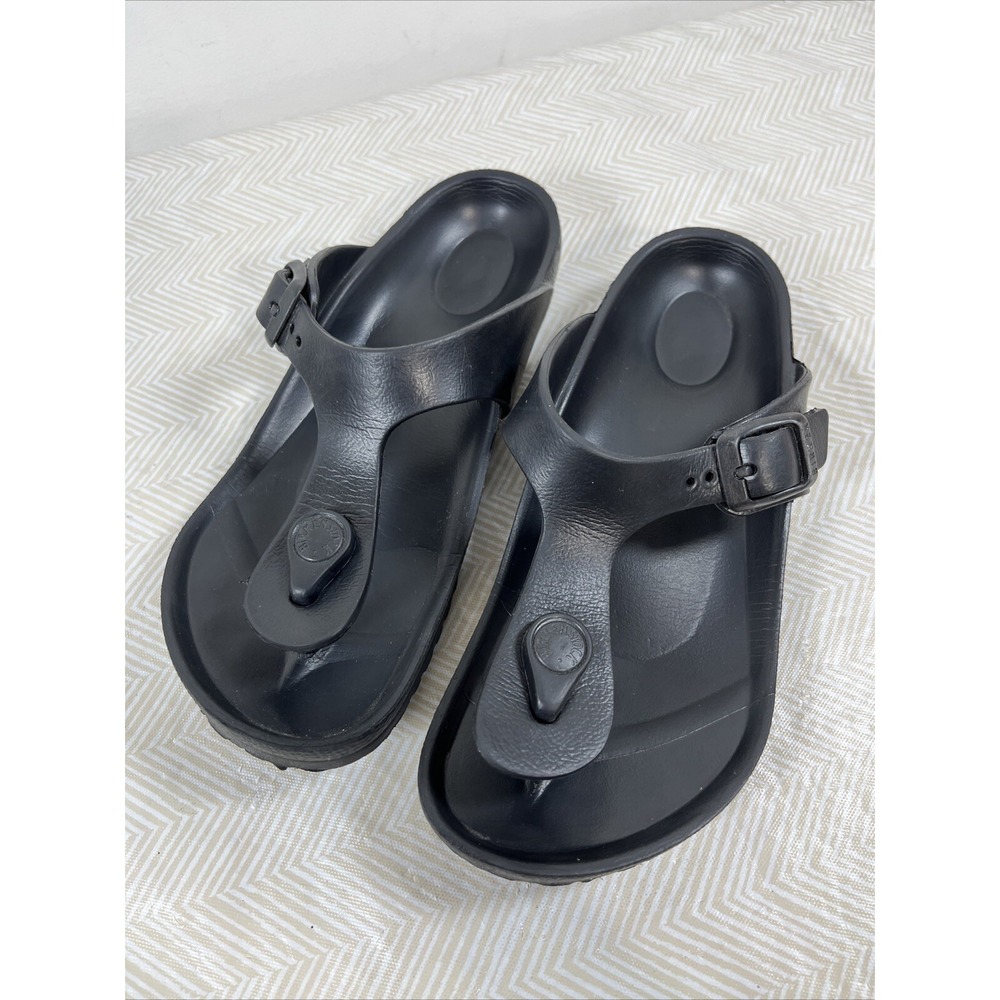 Birkenstock Girl's Black Eva Gizeh Slip On Sandal Youth Size 32 L1